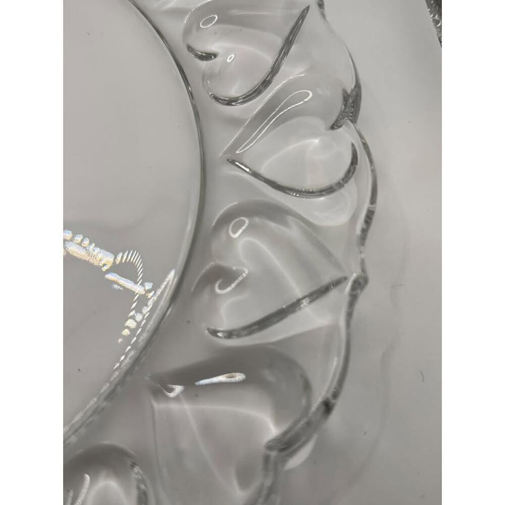 Tiffany & Co. Vintage Crystal Hearts 12” Round Serving Platter - Excellent - Picture 3 of 5